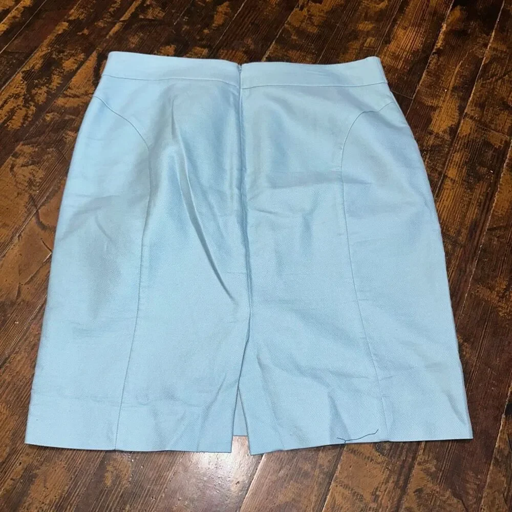 J Crew The Pencil business casual size 12 professional blue skirt